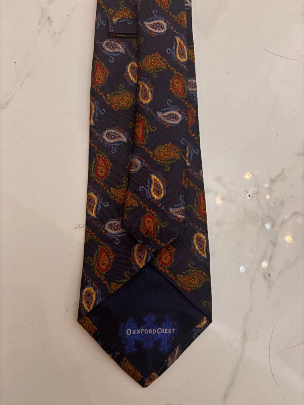 OXXFORD CLOTHES Tie (Navy, Silk)